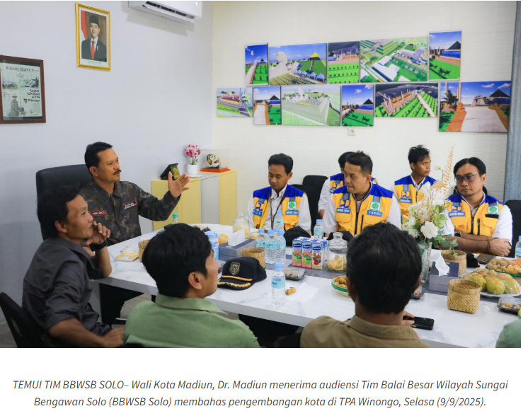 Bahas Pengembangan Kota dan Peningkatan SDM Kota Madiun, Wali Kota Dr. Maidi Terima Audiensi BBWSB Solo dan Tim ITS