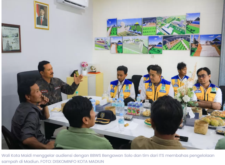 Wali Kota Maidi Gandeng BBWS Bengawan Solo dan ITS, Genjot Program Zero Sampah di Madiun