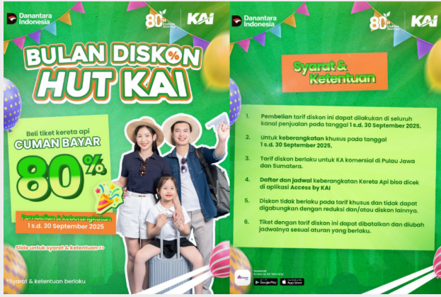 September Ceria: KAI Daop 7 Madiun Sambut HUT ke 80 dengan Berbagai Promo dan Acara Menarik