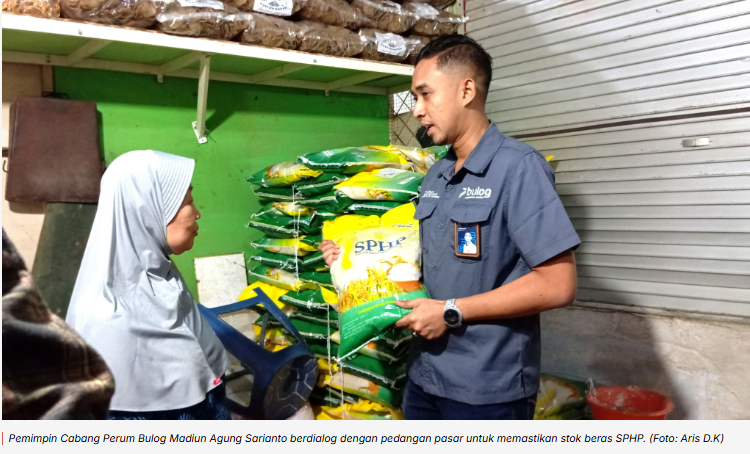 Bulog Madiun Pastikan Stok Beras SPHP Aman