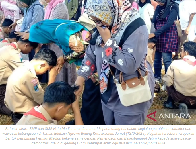 Pemkot Madiun gandeng Kemendagri dan Kesbang Jatim bina siswa pasca-demo