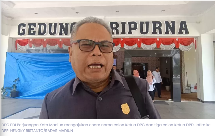 Enam Nama Ramaikan Bursa Ketua DPC PDI Perjuangan Kota Madiun, Ini Daftar Lengkapnya