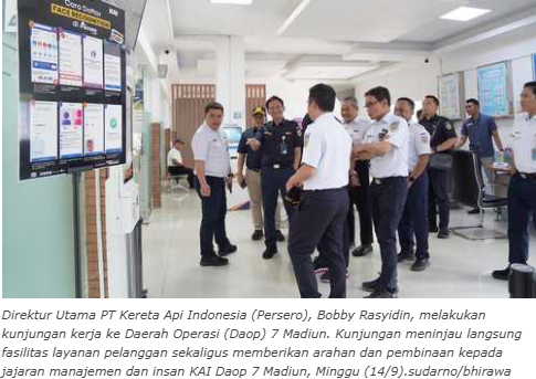 Direktur Utama KAI Kunjungi Daop 7 Madiun, Tinjau Fasilitas dan Beri Arahan Insan KAI