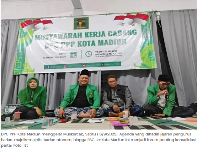 PPP Kota Madiun Tegaskan Dukungan untuk Mardiono dan Serukan Muktamar Kondusif