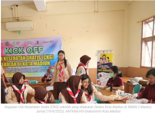 Dinkes Kota Madiun sasar 49.222 siswa untuk CKG di sekolah