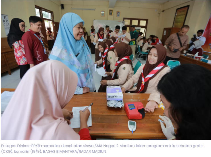 Baru 22 Persen, Dinkes Kota Madiun Targetkan 49 Ribu Pelajar Jalani Cek Kesehatan Gratis