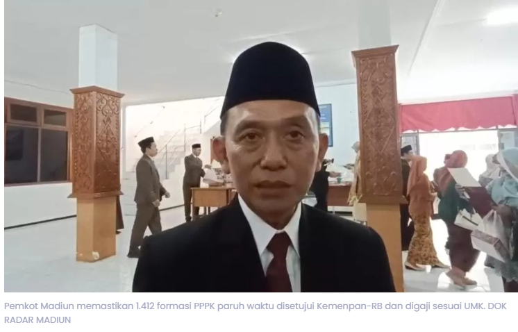 Formasi PPPK Paruh Waktu Pemkot Madiun Disetujui, Bakal Digaji Sesuai UMK