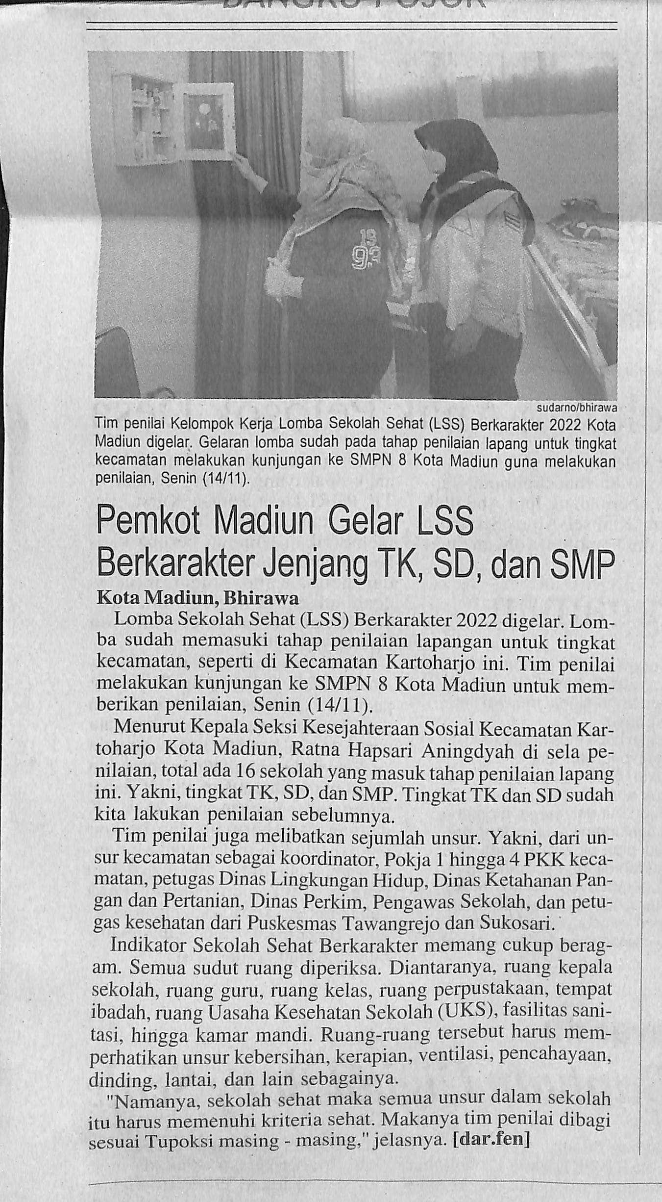 Pemkot Madiun Gelar LSS Berkarakter Jenjang TK, SD, dan SMP