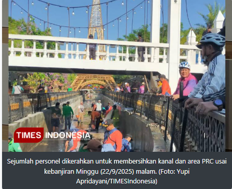 Destinasi Wisata PRC Kebanjiran, Wali Kota Madiun: Tanggul Terlalu Tinggi