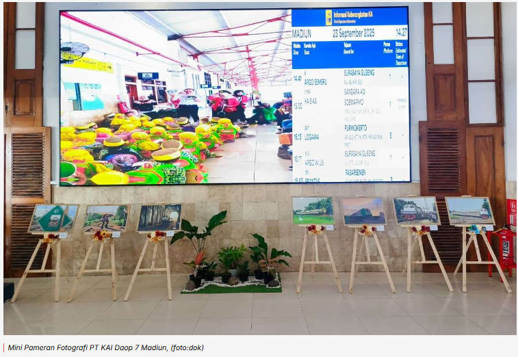Rayakan HUT ke-80, KAI Daop 7 Madiun Gelar Mini Pameran Fotografi