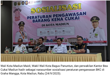 Pemkot Madiun Gencarkan Sosialisasi Pengawasan Rokok Ilegal, Wali Kota Siapkan Aturan Kawasan Khusus Merokok