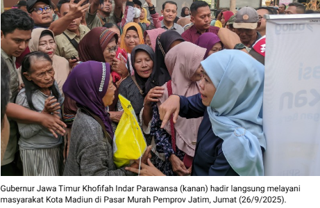 Pemprov Jatim Gelar Pasar Murah di Kota Madiun, Tekan Inflasi dan Perkuat Ketahanan Pangan