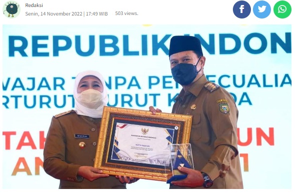 Lagi, Pemkot Madiun Raih Opini WTP Untuk Yang Ke-5 Kali