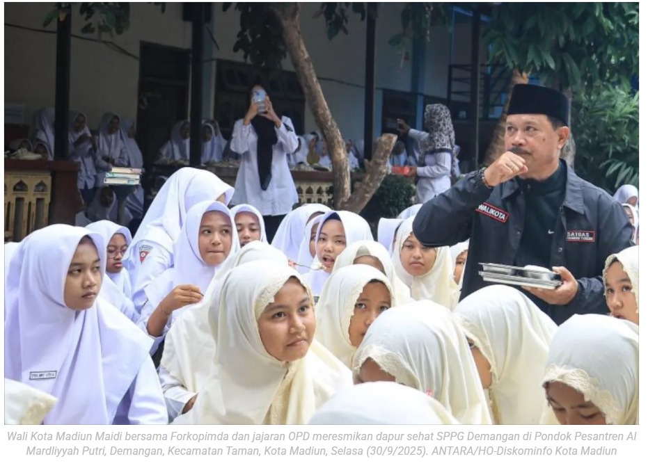 Wali Kota Maidi pastikan program MBG berjalan optimal di Madiun