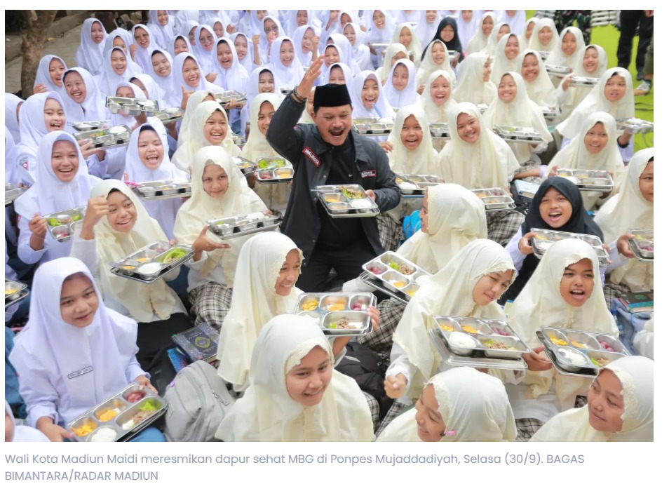 Dapur Sehat MBG Pertama Hadir di Ponpes Madiun, Layani Ribuan Santri Tiap Hari