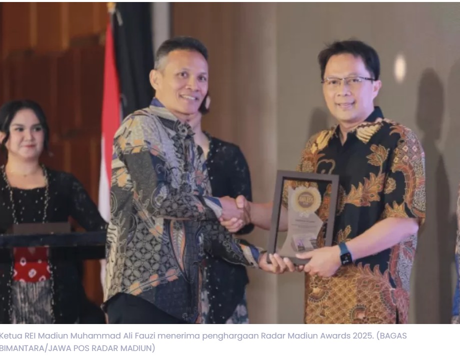 Perjuangkan Hunian Layak Masyarakat Berpenghasilan Rendah, Ketua REI Madiun Ali Fauzi Raih Penghargaan Inspiring Figures