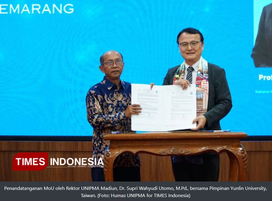 Perkuat Kerjasama Internasional, UNIPMA Madiun Gandeng Yunlin University, Taiwan