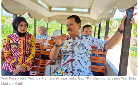 Wali Kota Kediri Belajar Atasi Persoalan Sampah Perkotaan di TPA Winongo Madiun