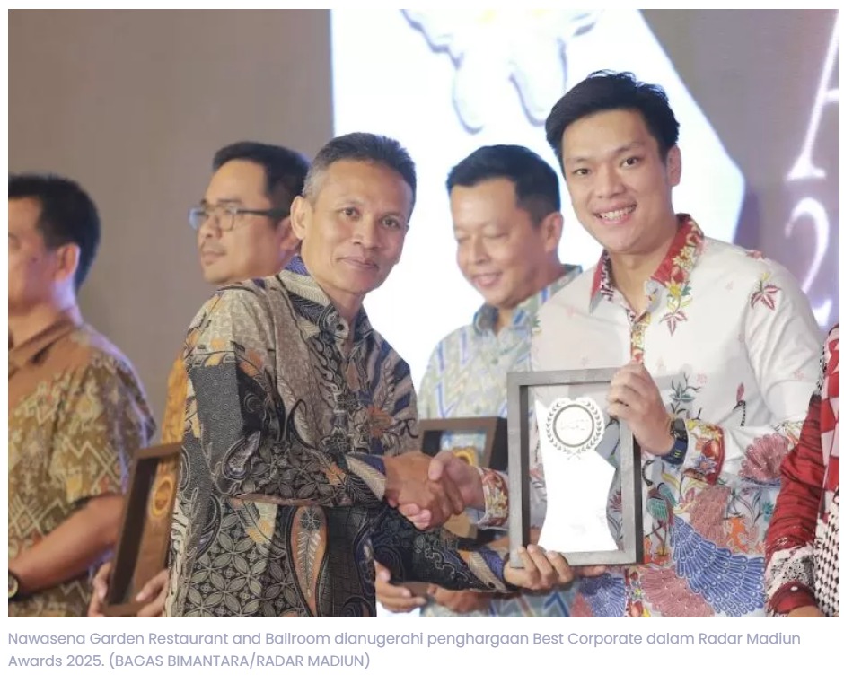 Tawarkan Paket Lengkap Restoran dan Ballroom, Nawasena Garden Bersinar di Radar Madiun Awards 2025