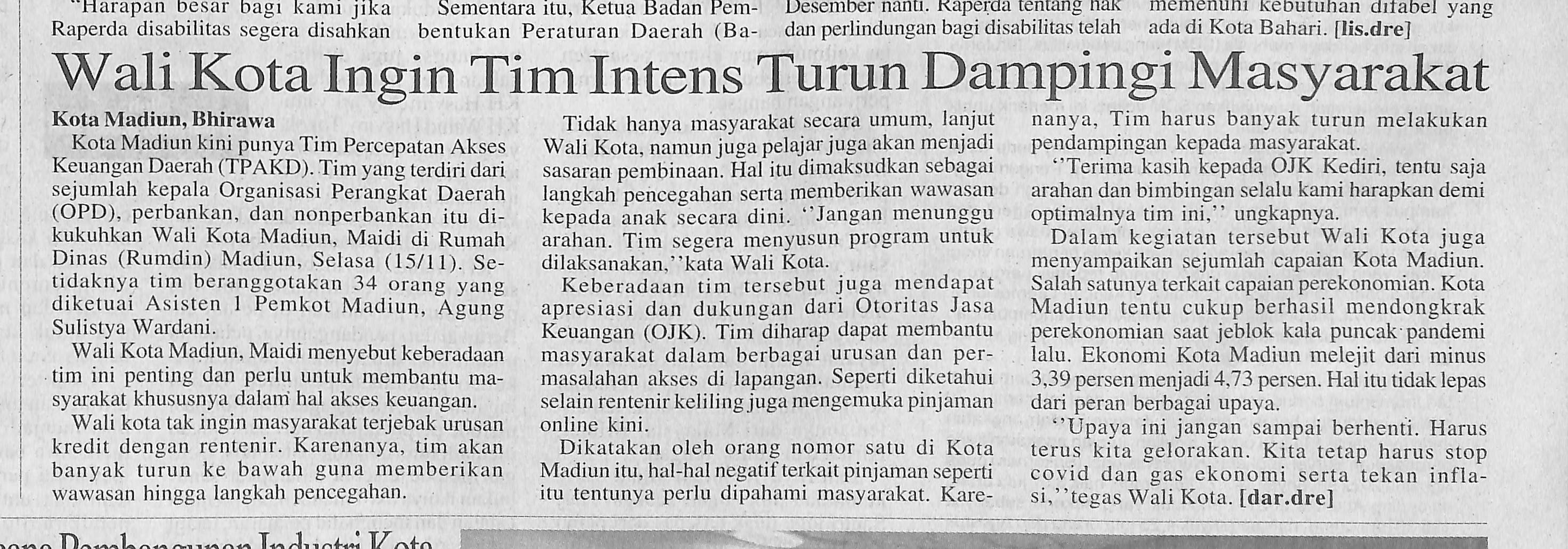 Walikota Ingin Tim Intens Turun Dampingi Masyarakat