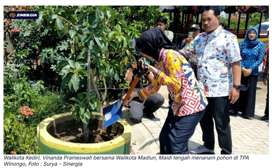 Wali Kota Kediri Tinjau TPA Winongo, Ingin Terapkan Inovasi Pengelolaan Sampah di Daerahnya