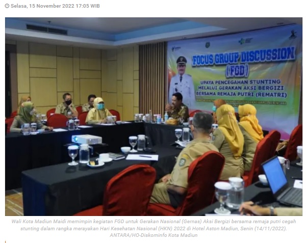 Wali Kota Maidi gelar FGD "Gernas Aksi Bergizi" cegah stunting