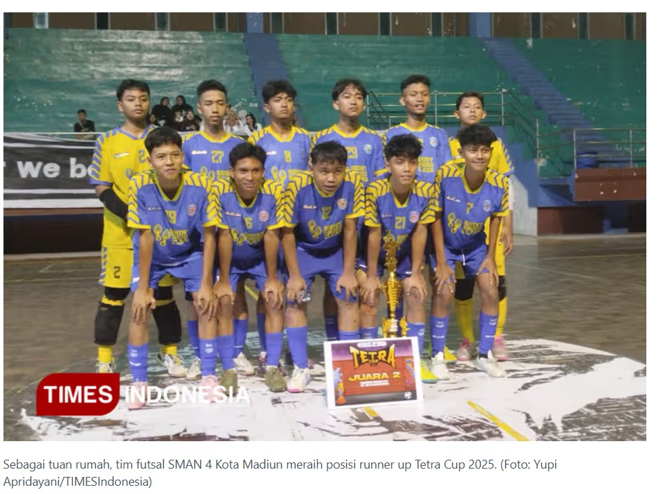 Babak Final Seru dan Ketat, Berikut Tim Jawara Turnamen Futsal SMAN 4 Kota Madiun