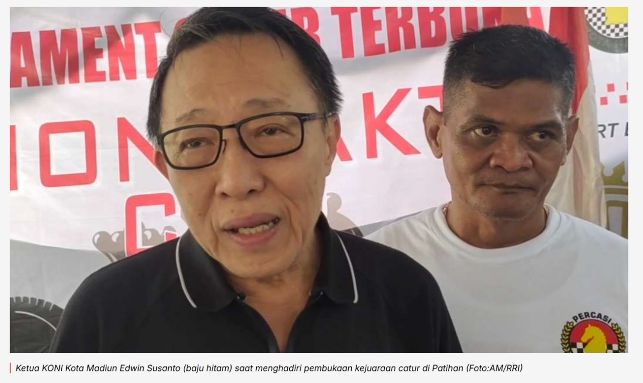 KONI Kota Madiun Apresiasi Kejuaraan Catur di Patihan
