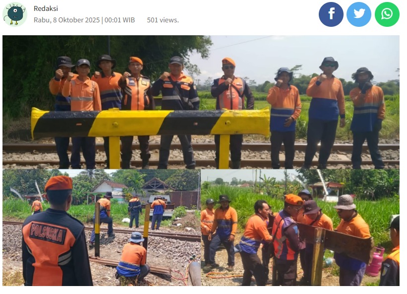 Demi Keamanan dan Keselamatan, Daop 7 Madiun Tutup Perlintasan Sebidang Liar