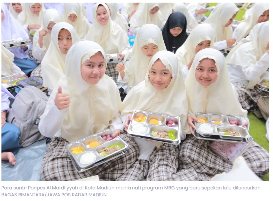 Program MBG Ubah Pola Makan Santri Ponpes Al Mardliyyah Kota Madiun