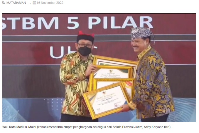 Raih Empat Penghargaan di Bidang Kesehatan, Wali Kota Madiun Ucapkan Terima Kasih Kepada Masyarakat