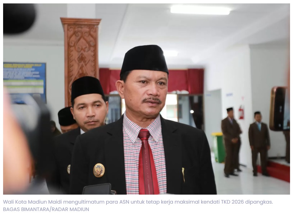 Dana TKD Kota Madiun Dipangkas Rp 168 Miliar, ASN Wajib Tetap Kerja Maksimal