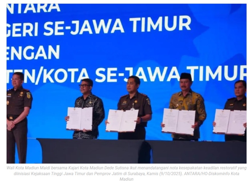 Pemkot Madiun-Kejari perkuat implementasi keadilan restoratif