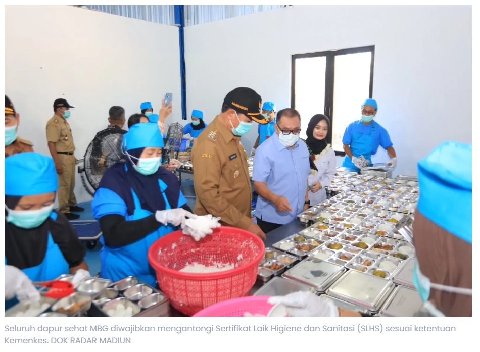 Pastikan Pangan Aman, Semua Dapur MBG di Madiun Akan Disertifikasi SLHS