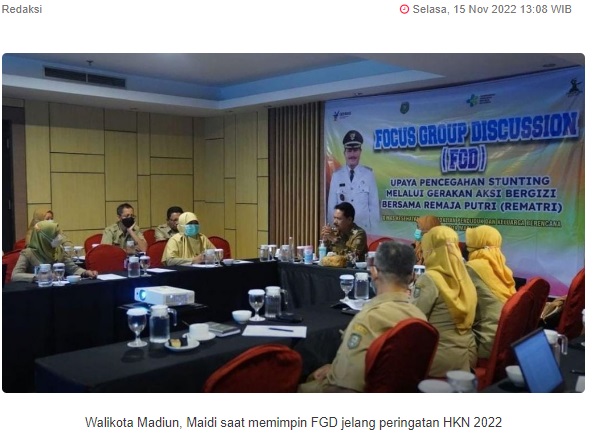 Jelang Hari Kesehatan Nasional, Pemkot Madiun Gelar FGD