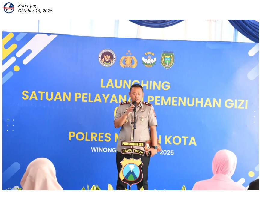 Polres Madiun Kota Dukung Launching SPPG Winongo, Kapolres: “Program Ini Bukti Nyata Kepedulian Sosial”