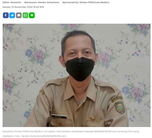 Dinkes P2KB Kota Madiun Gelar FGD Stunting, Ini Pesan Sekdin