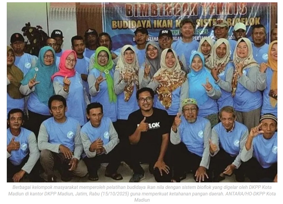DKPP Kota Madiun beri pelatihan pokmas budidaya nila sistem bioflok
