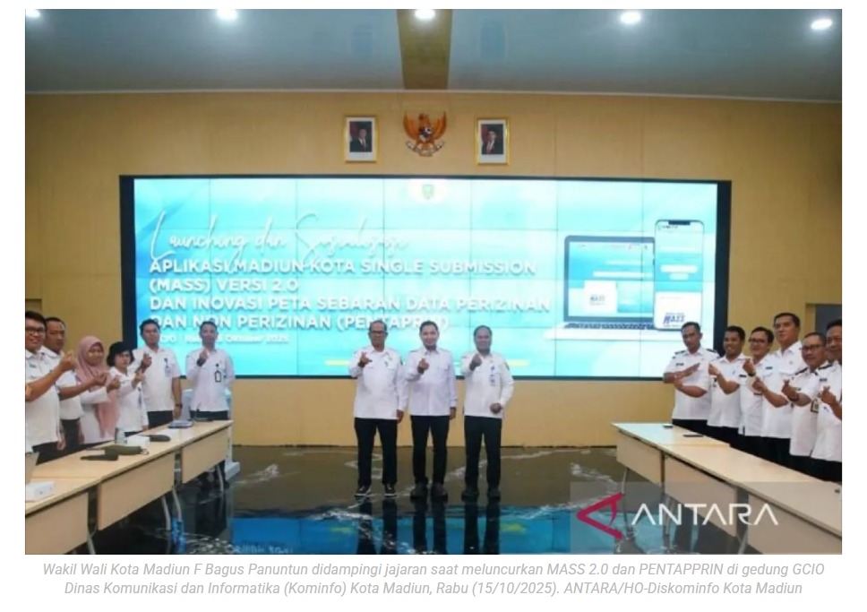 Kota Madiun permudah perizinan dengan aplikasi MASS 2.0 dan PENTAPPRIN