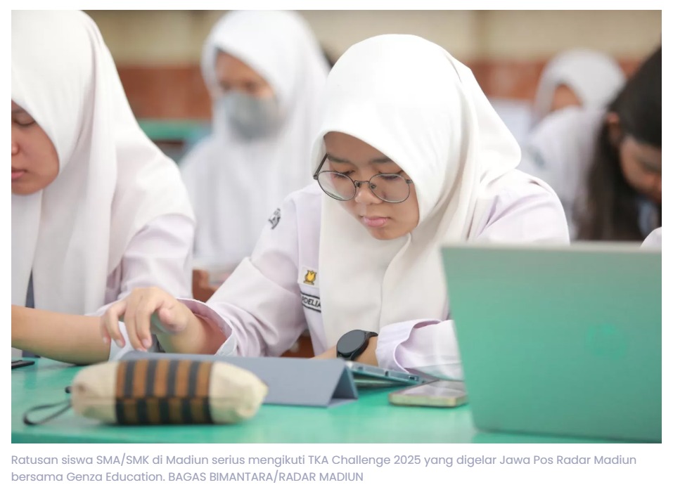 Ratusan Siswa Madiun Ikuti TKA Challenge 2025, Latihan Masuk PTN!