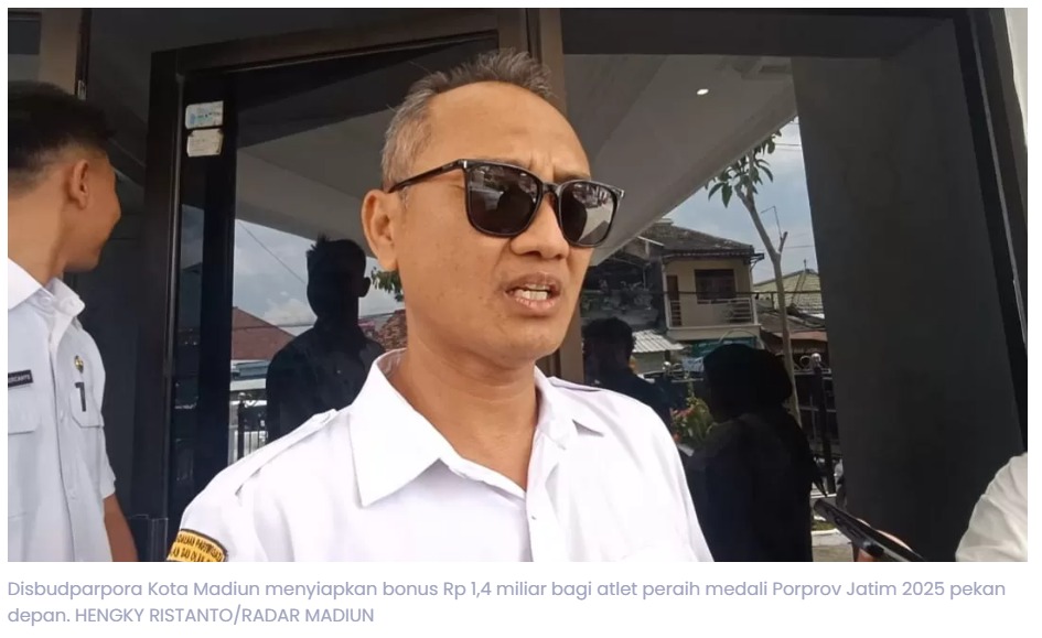 Kabar Baik, Bonus Atlet Kota Madiun Peraih Medali Porprov Cair Pekan Depan