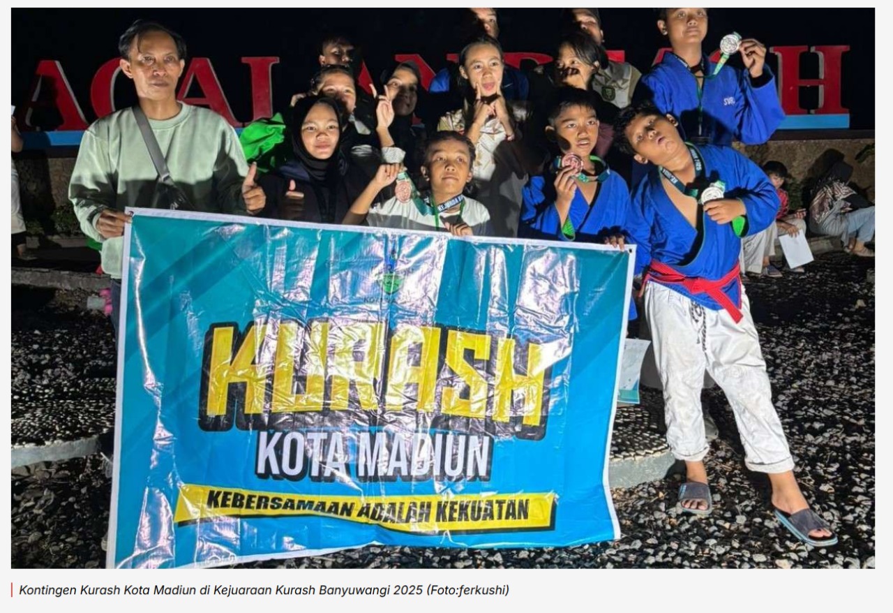 Kurash Kota Madiun Raih Tujuh Medali di Banyuwangi
