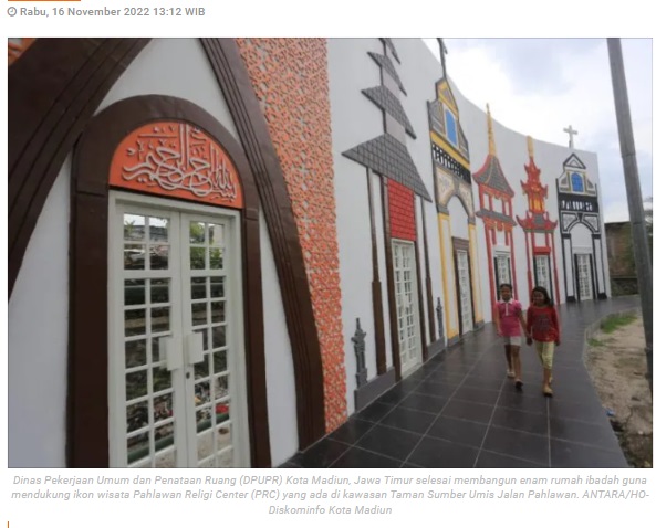 DPUPR Kota Madiun bangun enam rumah ibadah ikon wisata PRC