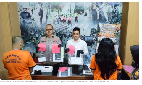 Polres Madiun Kota Libas Pelaku Penipuan dan Curanmor