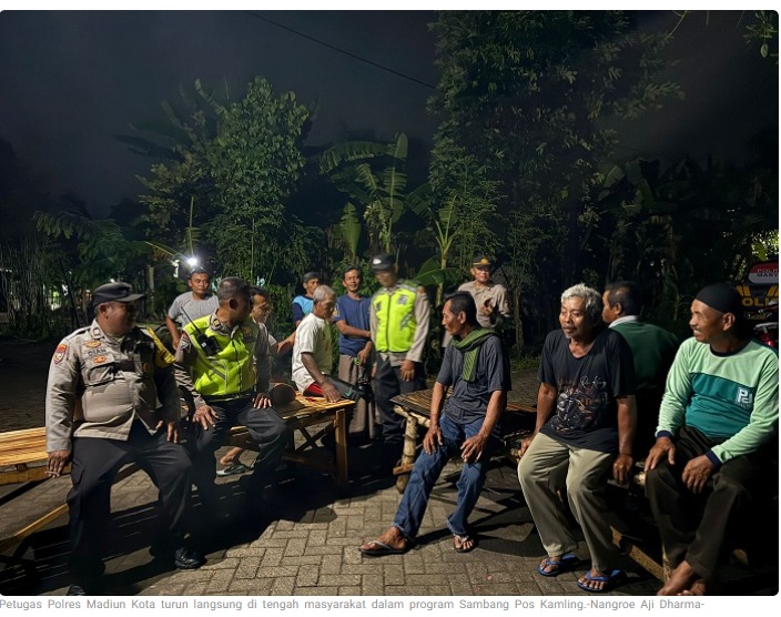 Sambang Pos Kamling, Terobosan Polres Madiun Kota Serap Aspirasi Warga