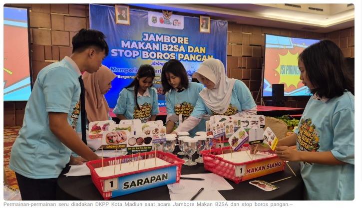 Pemkot Madiun Ajak Pelajar Stop Boros Pangan Lewat Jambore B2SA