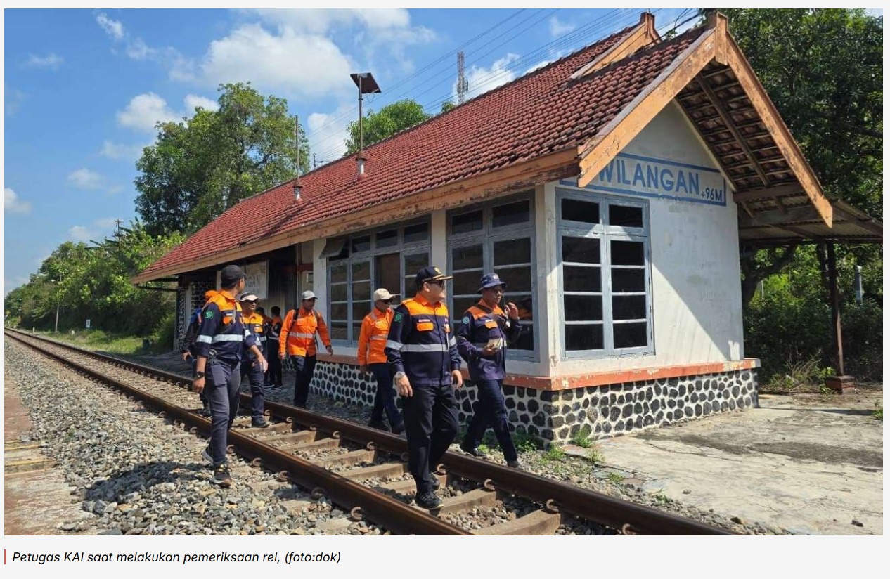 Waspadai Potensi Bencana, KAI Daop 7 Madiun Siapkan Langkah Antisipasi Musim Penghujan