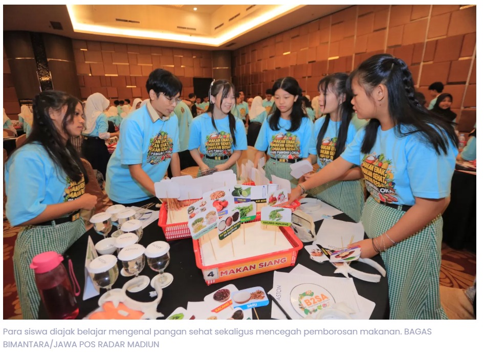 Cegah Pemborosan, Siswa Madiun Belajar Pola Makan Sehat Lewat Program B2SA