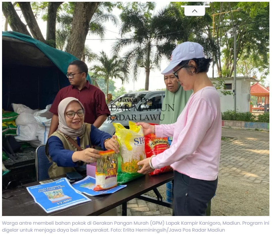 Harga Pangan Naik, Pemkot Madiun Gelar Gerakan Pangan Murah di Empat Lokasi