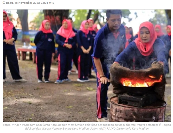 Satpol PP-Damkar Kota Madiun tangani 60 kasus kebakaran selama 2022